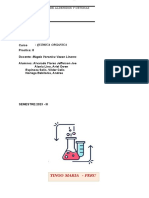 Informe 8. Laboratorio Química Orgánica