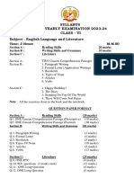 Syllabus Class 6 HALF YEARLY EXAMINATION 2023-24 - 1713523017