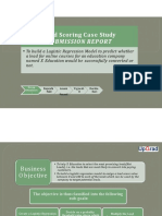 Lead Scoring Group Case Study Presentation