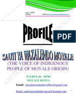 Profile Sauti Ya Wazalendo - Moyale