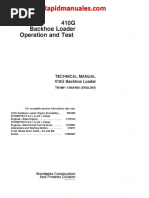 John Deere 410G Operation Test Manual TM1881 Service Manual 690 Páginas