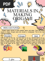 Materials in Origami