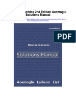 Macroeconomics 2nd Edition Acemoglu Solutions Manual