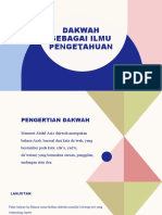 Dakwah Sebagai Ilmu Pengetahuan - Kel. 1 - Ilmu Dakwah