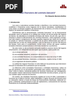 La Raiz Financiera Del Contrato Bancario