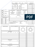 Character Sheet For Lamentations of The Flame Princess Two Pages Horizontal