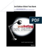 Marketing 3rd Edition Elliott Test Bank