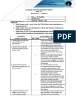 Lembar Observasi Lesson Study Mandiri Siklus 2 PPL Ii-Yuraeda Mufidah