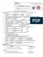 First Monthly Examination - Science 7