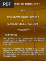 Basic Financial Management For Non-Profit Orgs