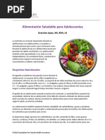 Comida Saludable para Adolescentes Ffha2019 Espanol