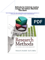 Research Methods For Criminal Justice and Criminology 7th Edition Maxfield Test Bank