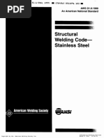 AWS D1.6 - Structural Steel Code - Stainless Steel