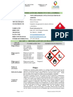 P-895 Limpador de Contactos - Ficha de Seguridad