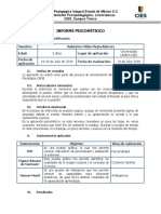 Ejemplo Informe Psicométrico