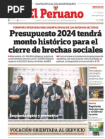 Presupuesto 2024 Tendrá Monto Histórico para El Cierre de Brechas Sociales