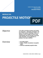 COLLEGE PHYSICS - Projectile Motion 