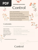 Control en Habilidades Gerenciales