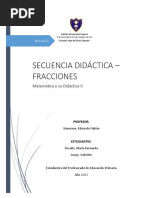 Sec. Didáctica. Fracciones