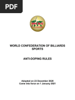 WCBS Anti Doping Rules 2021