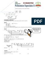 TEMA 3 ALGEBRA NIVEL BASICO Polinomios Especiales II