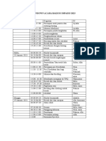 Contoh Roundown Acara Baksos