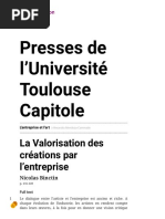 L'entreprise Et L'art - La Valorisation Des Créations Par L'entreprise - Presses de L'université Toulouse Capitole