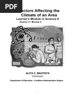 M4 Factors Affecting The Climate of An Area