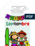 Actividades Semana Del 13 Al 16 de Septiembre.