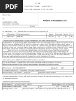 Affidavit of Probable Cause