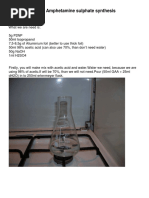 Amphetamine Sulphate Synthesis