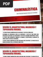 Criminalistica - Sesión 13