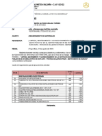 Carta N°013-2023-Anms-Rt-Requerimiento de Materiales