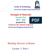 Lecture-7-Part 1-Strength of Materials - Bending Stresses