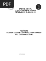 Política para La Gestión de Correo Electrónico Del Órgano Judicial