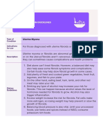 Uterine Myoma - Food Guidelines