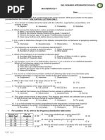 Q4 - Math 7 - Periodical Exam