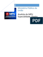 Edital Verticalizado - MPU - Analista