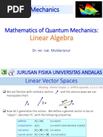 Lecture 2 Mathematics of Quantum Mechanics