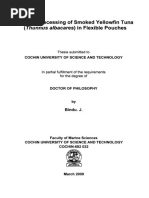 Thermal Processing of Smoked Yellovvfin