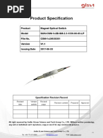 CSW 1x2 Magnet Optic Switch Data Sheet 530201