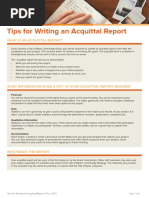 2020 05 Tips For Writing An Acquittal Report