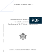 Granados Rojas, J.M. - Reconciliatión en La Carta A Los Efesios y en La Carta A Los Colosenses