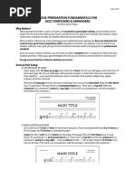 Music Preparation Fundamentals