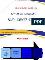 Idea Generation Lecture 2