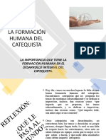 La Formacion Humana Del Catequista