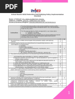 ANNEX 2B Child Protection Policy Implementation Checklist