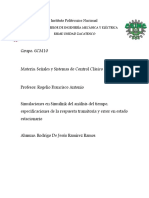 Reporte de Simulaciones Segundo Parcial