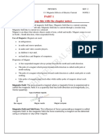 Magnetic Effects of Ec-Part1