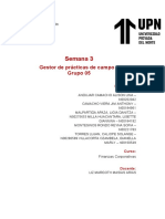 Semana 3: Gestor de Prácticas de Campo - Grupo 05